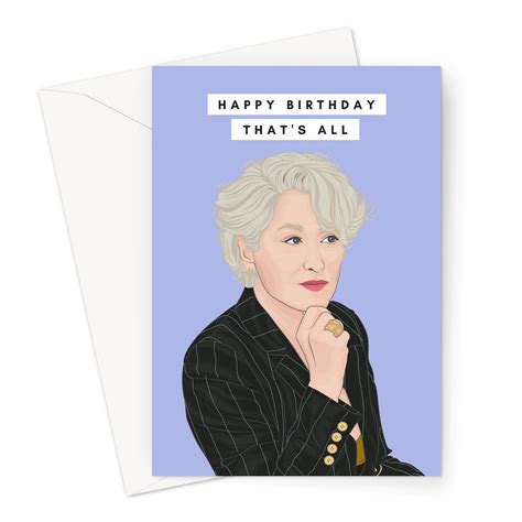 Devil Wears Prada Birthday Card 